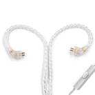 3.5mm Twist Texture Silver-plated Audio Earphone Cable Applicable to KZ ZST(Silver) - 1