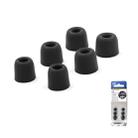 KZ 6 PCS Sound Insulation Noise Cancelling Memory Foam Earbuds Kit for All In-ear Earphone, Size: L & M & S(Black) - 1