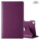 Litchi Texture Rotating ClassicBusiness Horizontal Flip Leather Case for Galaxy Tab A 8.0 T290 / T295 (2019), with Holder (Purple) - 1