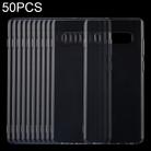 50 PCS 0.75mm Ultrathin Transparent TPU Soft Protective Case for Samsung Galaxy S10 Plus - 1
