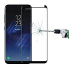For Galaxy S8+ / G955 0.26mm 9H Surface Hardness 3D Explosion-proof Non-full Screen Curved Case Friendly Tempered Glass Film with Fully Adhesive(Black) - 1