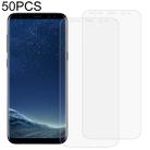 50 PCS 3D Curved Full Cover Soft PET Film Screen Protector for Galaxy S8+ - 1