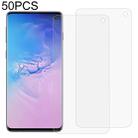 50 PCS 3D Curved Full Cover Soft PET Film Screen Protector for Galaxy S10 - 1