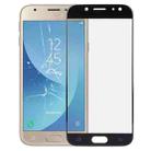 For Galaxy J3 (2017) / J330 Front Screen Outer Glass Lens (Black) - 1