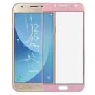 For Galaxy J3 (2017) / J330 Front Screen Outer Glass Lens (Rose Gold) - 1