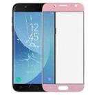 For Galaxy J5 (2017) / J530 Front Screen Outer Glass Lens (Rose Gold) - 1