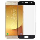 For Galaxy J7 (2017) / J730 Front Screen Outer Glass Lens (Black) - 1
