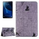 For Galaxy Tab A 10.1 / T580 Map Texture Horizontal Flip Leather Case with Holder & Card Slots & Wallet, Random Texture Delivery(Grey) - 1