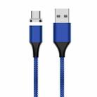 M11 3A USB to USB-C / Type-C Nylon Braided Magnetic Data Cable, Cable Length: 1m (Blue) - 1