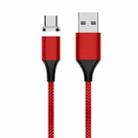 M11 3A USB to USB-C / Type-C Nylon Braided Magnetic Data Cable, Cable Length: 1m (Red) - 1