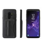 Fierre Shann Full Coverage Protective Leather Case for Galaxy S9,  with Holder & Card Slot(Black) - 1