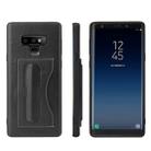 Fierre Shann Full Coverage Protective Leather Case for Galaxy Note9,  with Holder & Card Slot(Black) - 1