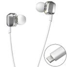 WK Y9 Type-C Interface In-Ear Double Moving Coil HIFI Stereo Wired Earphone (White) - 1
