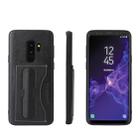 Fierre Shann Full Coverage Protective Leather Case for Galaxy S9+,  with Holder & Card Slot(Black) - 1