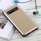 GOOSPERY Sky Slide Bumper TPU + PC Case for Galaxy S10+, with Card Slot(Gold) - 2