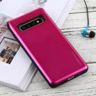 GOOSPERY Sky Slide Bumper TPU + PC Case for Galaxy S10+, with Card Slot(Rose Red) - 2