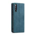 CaseMe-013 Multifunctional Retro Frosted Horizontal Flip Leather Case for Galaxy A30S / A50S / A50, with Card Slot & Holder & Zipper Wallet & Photo Frame(Blue) - 3