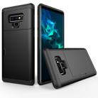 Shockproof Rugged Armor Protective Case for Galaxy Note 9, with Card Slot(Black) - 1