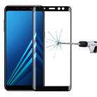 For Galaxy A8 (2018) 3D Curved Edge 9H Hardness Tempered Glass Screen Protector(Black) - 1