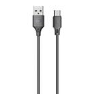 WK WDC-092 2m 2.4A Max Output Full Speed Pro Series USB to USB-C / Type-C Data Sync Charging Cable(Black) - 1