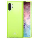 GOOSPERY JELLY TPU Shockproof and Scratch Case for Galaxy Note 10+(Green) - 1