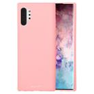 GOOSPERY SF JELLY TPU Shockproof and Scratch Case for Galaxy Note 10+(Pink) - 1