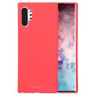 GOOSPERY SF JELLY TPU Shockproof and Scratch Case for Galaxy Note 10+(Rose Red) - 1