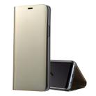 For Galaxy S9+ PU Electroplating Mirror Horizontal Flip Leather Case with Holder(Gold) - 1