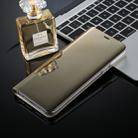 For Galaxy S9+ PU Electroplating Mirror Horizontal Flip Leather Case with Holder(Gold) - 2