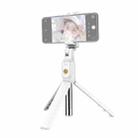 K07 Bluetooth 4.0 Mobile Phone Adjustable Bluetooth Selfie Stick Self-timer Pole Tripod (White) - 1