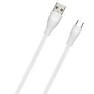 WK WDC-097 1m 2.4A Output Speed Pro Series USB to USB-C / Type-C Data Sync Charging Cable(White) - 2
