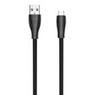 WK WDC-097 1m 2.4A Output Speed Pro Series USB to Micro USB Data Sync Charging Cable(Black) - 1