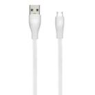 WK WDC-097 1m 2.4A Output Speed Pro Series USB to Micro USB Data Sync Charging Cable (White) - 1