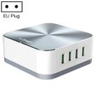 LDNIO A8101 8 x USB Ports QC3.0 Smart Travel Charger, EU Plug(Grey) - 1