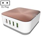 LDNIO A8101 8 x USB Ports QC3.0 Smart Travel Charger, EU Plug(Rose Gold) - 1