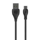 WK WDC-072 1m 2.1A Output Full Speed Series USB to USB-C / Type-C Data Sync Charging Cable (Black) - 1