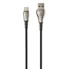 WK WDC-089 1m 2A Output USB to USB-C / Type-C Magos Data Sync Charging Cable (Black) - 1