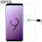 25 PCS 9H 3D Full Screen Tempered Glass Film for Galaxy S9 Plus (Transparent) - 1