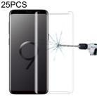 25 PCS For Galaxy S9 Plus Case Friendly Screen Curved Tempered Glass Film (Transparent) - 1