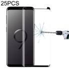 25 PCS For Galaxy S9 9H Surface Hardness 3D Curved Edge Anti-scratch Non-full Screen HD Tempered Glass Screen Protector(Black) - 1