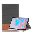 For Galaxy Tab S6 T860 / T865 Cross Texture Horizontal Flip Leather Case with Holder & Card Slots & Wallet (Grey) - 1