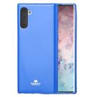 GOOSPERY JELLY TPU Shockproof and Scratch Case for Galaxy Note 10 (Blue) - 1