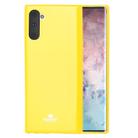 GOOSPERY JELLY TPU Shockproof and Scratch Case for Galaxy Note 10 (Yellow) - 1