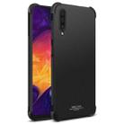IMAK All-inclusive Shockproof Airbag TPU Case for Galaxy A50, with Screen Protector(Matte Black) - 1