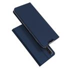 DUX DUCIS Skin Pro Series Horizontal Flip PU + TPU Leather Case for Galaxy A50, with Holder & Card Slots (Blue) - 1