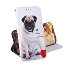 Pug Pattern Coloured Drawing Horizontal Flip Leather Case for Galaxy J6 Plus, with Holder & Card Slots & Wallet - 1
