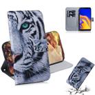 Tiger Pattern Coloured Drawing Horizontal Flip Leather Case for Galaxy J4 Plus, with Holder & Card Slots & Wallet - 1