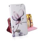 Magnolia Flower Pattern Coloured Drawing Horizontal Flip Leather Case for Galaxy A9 (2018), with Holder & Card Slots & Wallet - 1