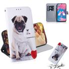 Pug Pattern Coloured Drawing Horizontal Flip Leather Case for Galaxy M30, with Holder & Card Slots & Wallet - 1