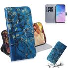 Apricot Flower Pattern Coloured Drawing Horizontal Flip Leather Case for Galaxy S10, with Holder & Card Slots & Wallet - 1